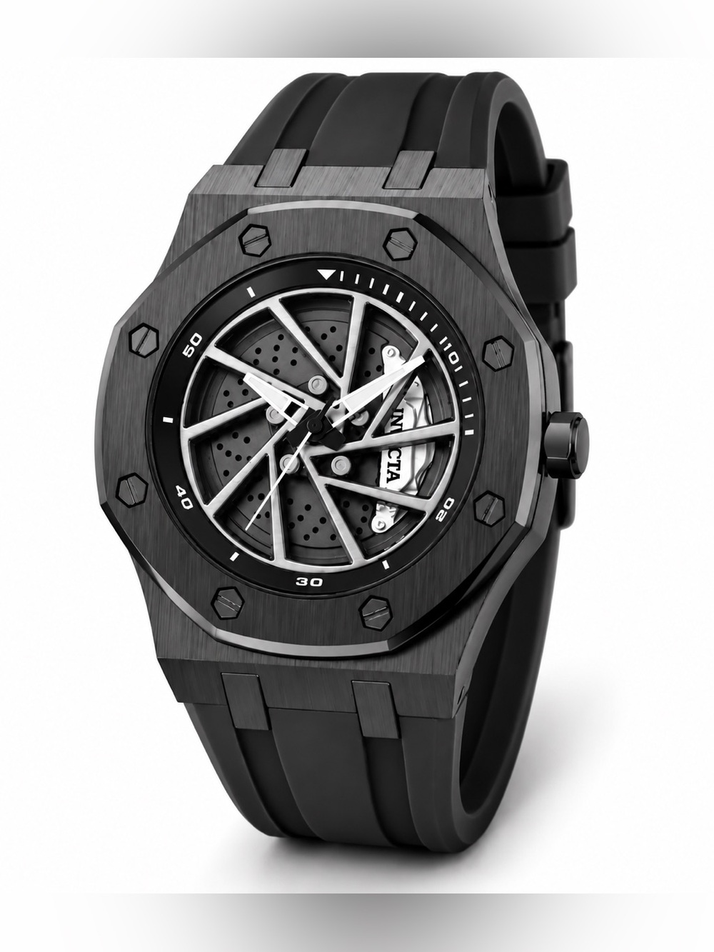 Invicta Speedway Rim Men’s 42mm Black Watch NWT